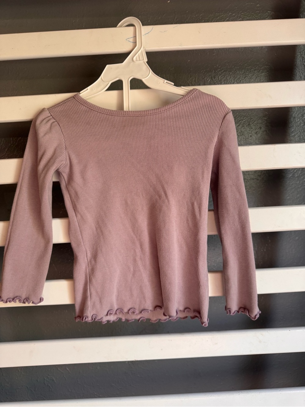 Garanimals Ribbed Mauve Long Sleeve Tee
